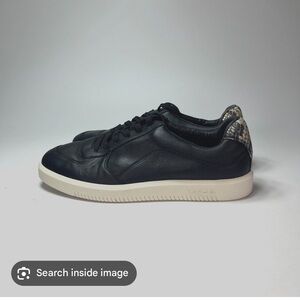 Vince Leather Black and white womens sneakers